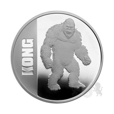 2$ Kong, Godzilla vs. Kong 1 oz Ag 999 2021