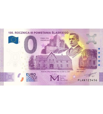 0 Euro 100th Anniversary of the 3rd Silesian Uprising, Anniversary