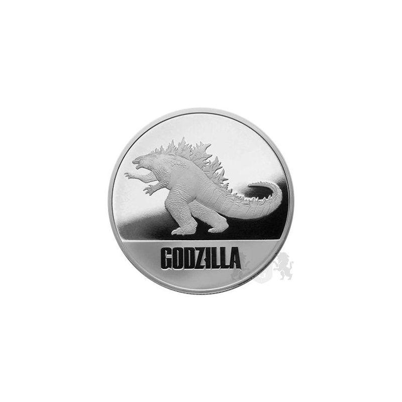 2$ Godzilla, Godzilla vs. Kong 1 oz Ag 999 2021 Niue Island