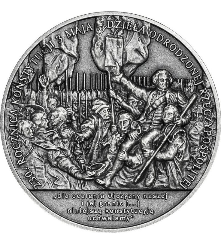 50 zł 230th Anniversary of the Constitution of 3 May 1791 2 oz Ag 999 50 zł 230th Anniversary of the Constitution of 3 May 1791 2 oz Ag 999