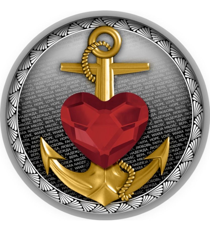 500 Francs Faith, Hope, Love 17,50 g Ag 999 2021 Cameroon 500 Francs Faith, Hope, Love 17,50 g Ag 999 2021 Cameroon