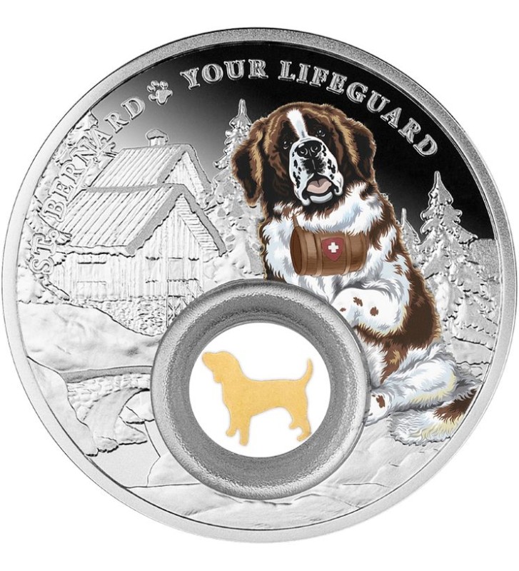1000 Francs St. Bernard, Dogs – Man’s Best Friends 28,28 g Ag 999 2021 1000 Francs St. Bernard, Dogs – Man’s Best Friends 28,28 g Ag 999 2021