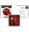 10 Yuan Panda, Chinese Flag - Space Red 30 g Ag 999 2021 China 10 Yuan Panda, Chinese Flag - Space Red 30 g Ag 999 2021 China