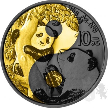 10 Yuan Panda Yin Yang 30 g Ag 999 2021