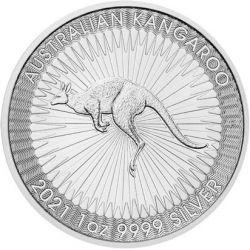 1$ Australian Kangaroo 1 oz Ag 999 2021