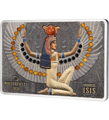 16$ 40$ Bogini Isis - Masterpieces 10g Au 999 200g Ag 999 2021 Wyspy Salomona