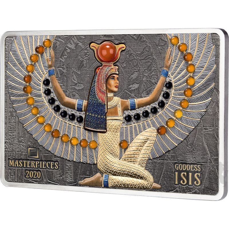 16$ 40$ Goddess ISIS - Masterpieces 10g Au 999 200g Ag 999 2021 Solomon Islands