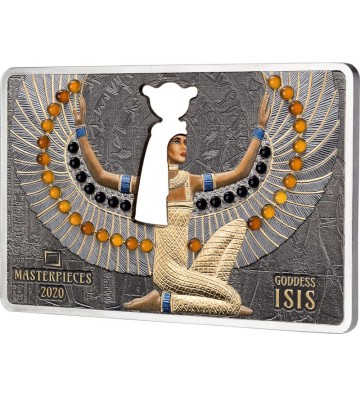 16$ 40$ Bogini Isis - Masterpieces 10g Au 999 200g Ag 999 2021 Wyspy Salomona
