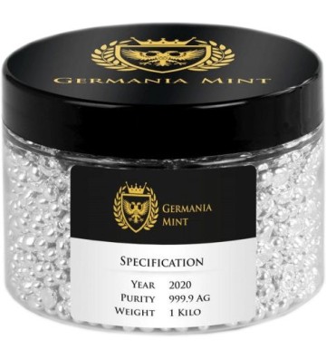 Granulat Srebra 1 kg Ag 999 2020 Germania Mint