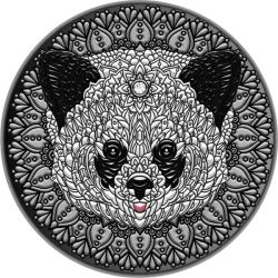 5$ Panda - Mandala 2 oz Ag 999 2021 Niue
