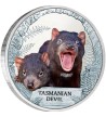 1$ Tasmanian Devil - Endangered and Extinct 1 oz Ag 999 2013 Tuvalu 1$ Tasmanian Devil - Endangered and Extinct 1 oz Ag 999 2013 Tuvalu