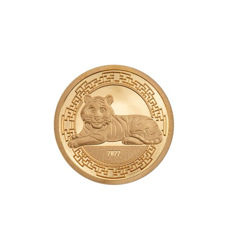 1000 Togrog Year of the Tiger 0,5 g Au 999 2022 Mongolia 1000 Togrog Year of the Tiger 0,5 g Au 999 2022 Mongolia