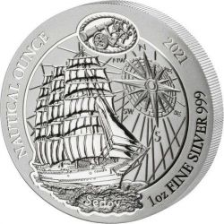 50 Francs Sedov - Nautical Ounce 1 oz Ag 999 2021 Rwanda