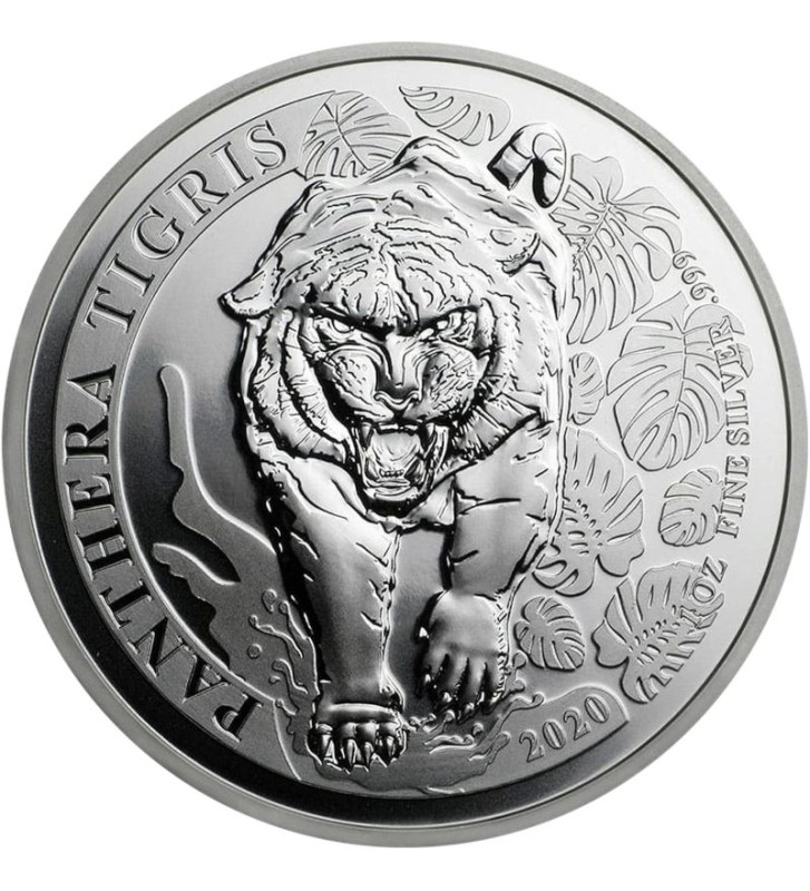 500 KIP Tiger Panthera Tigris 1 oz Ag 999 2020 Laos 500 KIP Tiger Panthera Tigris 1 oz Ag 999 2020 Laos