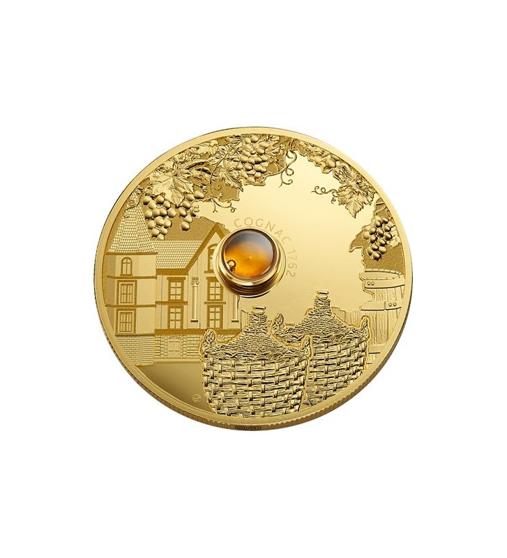 100 Franków Cognac Gautier 1762 2 oz Au 999 2019 Kongo 100 Franków Cognac Gautier 1762 2 oz Au 999 2019 Kongo