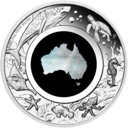 1$ Great Southern Land - Mother of Pearl 1 oz Ag 999 2021 Australia
