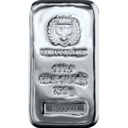 Srebrna Sztabka, Germania Mint 250 g Ag 999 Polska