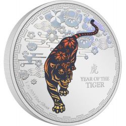 2$ Year of the Tiger 1 oz Ag 999 2022 Niue
