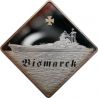 10$ Bismarck Battleship 2 oz Ag 999 2009