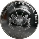 1500 Franków Zaćmienie Słońca 3 oz Ag 999 2015 Burkina Faso