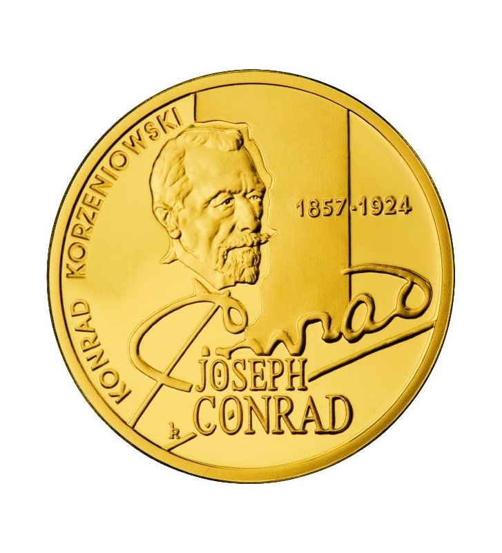 200zł Konrad Korzeniowski - Joseph Conrad 1/2 oz Au 900 2007 200zł Konrad Korzeniowski - Joseph Conrad 1/2 oz Au 900 2007