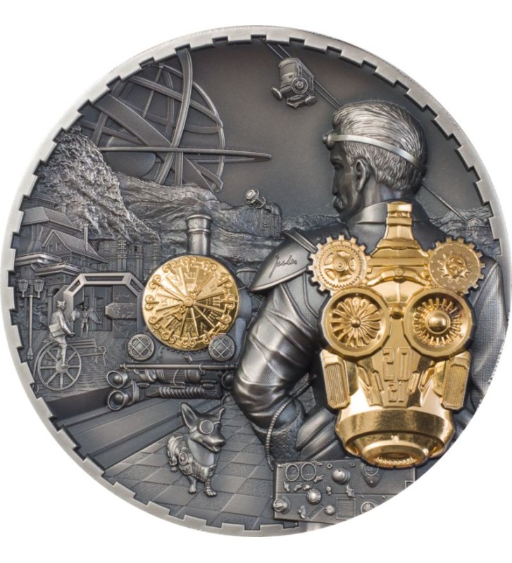 20$ Plecak Odrzutowy - Steampunk 2021 3 oz Ag 999 Wyspy Cooka 20$ Plecak Odrzutowy - Steampunk 2021 3 oz Ag 999 Wyspy Cooka