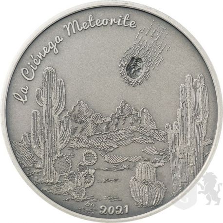 5$ La Cienega - Zderzenie Meteorytów 1 oz Ag 999 2021 Wyspy Cooka