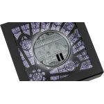 25$ Notre-Dame de Paris, Black Proof - Tiffany Art Metropolis 5 oz Ag 999 Glass 2021 Palau