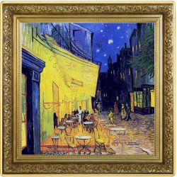 1$ Café Terrace at Night, Vincent van Gogh - Treasures of World Painting 1 oz Ag 999 2021 Niue