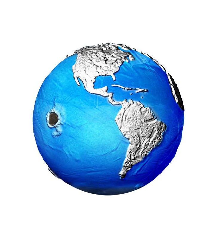 5$ Blue Marble Endagered, Meteorite 3 oz Ag 999 2022 5$ Blue Marble Endagered, Meteorite 3 oz Ag 999 2022