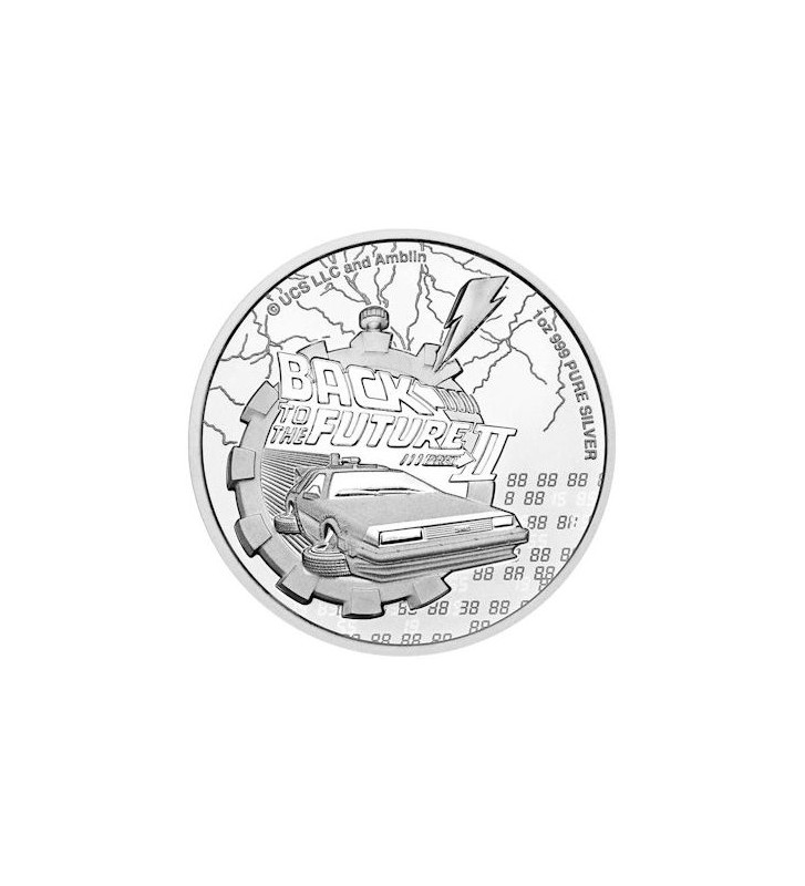 2$ Back to the Future Part II 1 oz Ag 999 2021 Niue 2$ Back to the Future Part II 1 oz Ag 999 2021 Niue