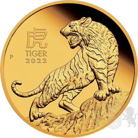 100$ Year Of The Tiger BU 1 oz Au 999 2022 Australia