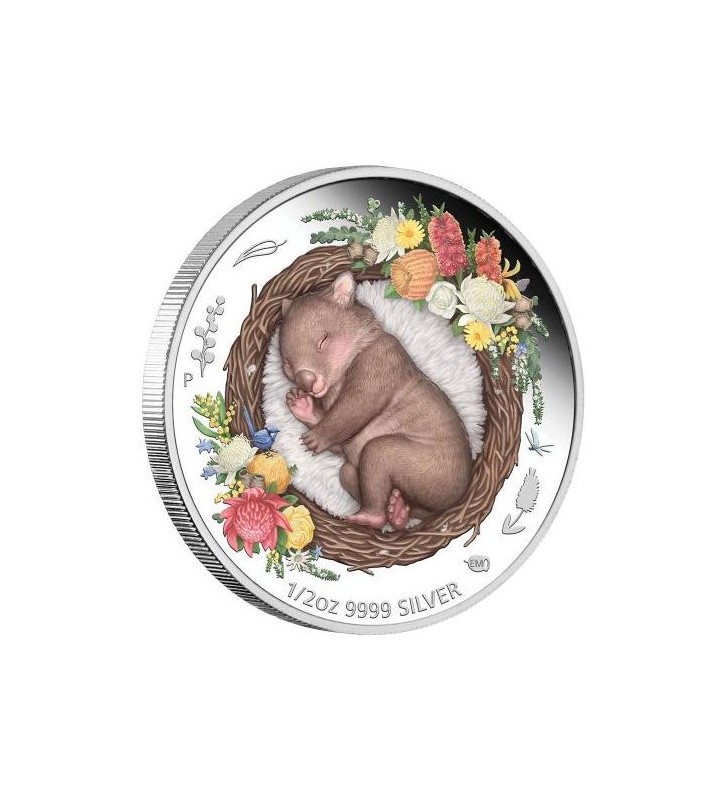 50¢ Wombat - Dreaming Down Under 1/2 oz Ag 999 2021 Australia 50¢ Wombat - Dreaming Down Under 1/2 oz Ag 999 2021 Australia