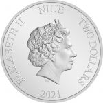 2$ Legolas - Władca Pierścieni 1 oz Ag 999 2021 Niue