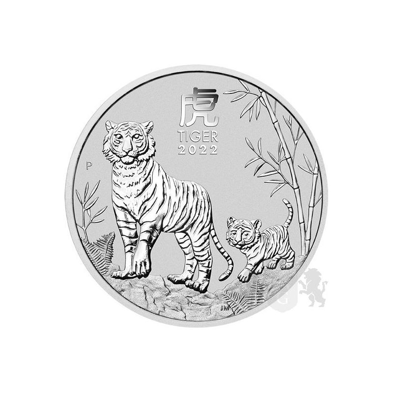 50¢ Year of the Tiger 1/2 oz Ag 999 2022 Australia