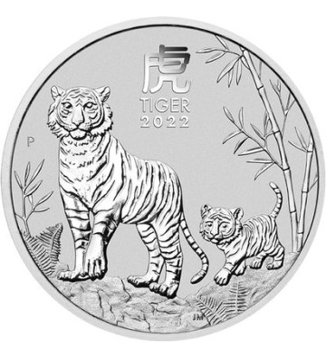 1$ Rok Tygrysa 1 oz Ag 999 2022 Australia