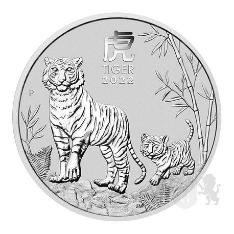 1$ Rok Tygrysa 1 oz Ag 999 2022 Australia