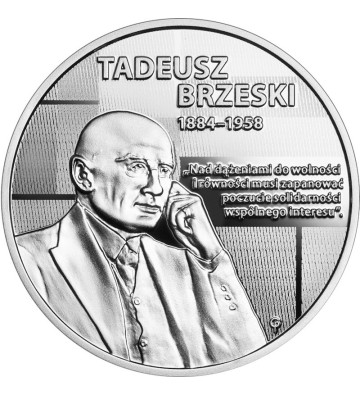 10 zł Tadeusz Brzeski - Wielcy Polscy Ekonomiści 14,14 g Ag 925