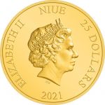 2$ Legolas - Władca Pierścieni 1/4 oz Au 999 2021 Niue