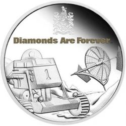 1$ Diamonds Are Forever, James Bond 1 oz Ag 999 2021 Tuvalu