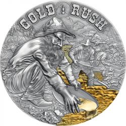 2000 Francs Gold Rush - Earth Treasures 50 g Ag 999 2021 Cameroon