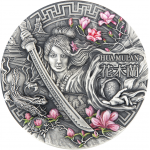 5$ Hua Mulan - Heroines 2 oz Ag 999 2021 Niue