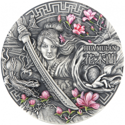 5$ Hua Mulan - Bohaterki 2 oz Ag 999 2021 Niue