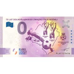 0 Euro 75 lat Dolnośląskiego Związku Piłki Nożnej 2021 - Banknot pamiątkowy
