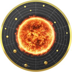500 Francs Sun - Solar System