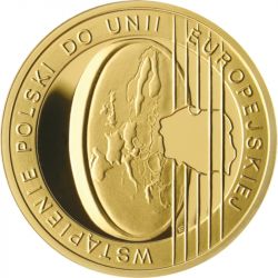 200 zł Wstąpienie Polski do Unii Europejskiej 2004 Au 900 15,5g