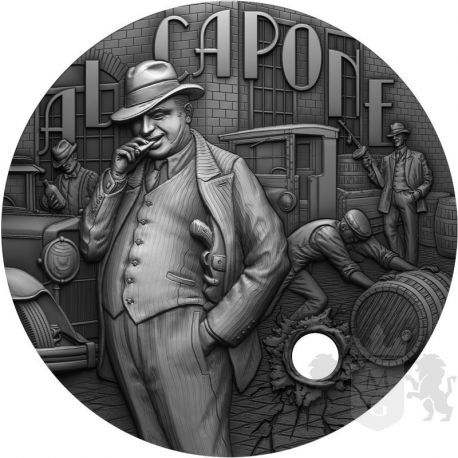 5$ Al Capone Gangsterzy 2 oz Ag 999 2021 Niue