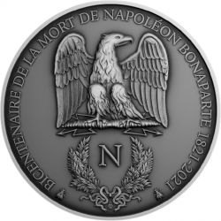 2000 Francs Napoleon Bonaparte, 200. anniversary of death 2 oz Ag 999 2021