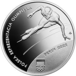 10zł Polska Reprezentacja Olimpijska Pekin 14,14 g Ag 925 2022