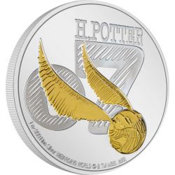 2$ The Golden Snitch - Harry Potter 1 oz Ag 999 2022 Niue